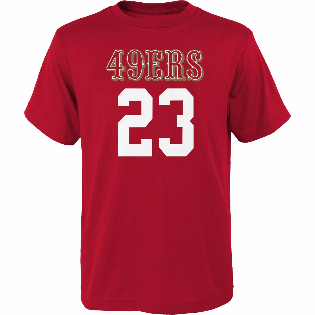 Youth 49ers Mainliner Name & Number Tee - McCaffrey