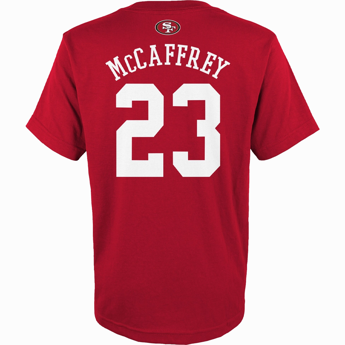 Youth 49ers Mainliner Name & Number Tee - McCaffrey