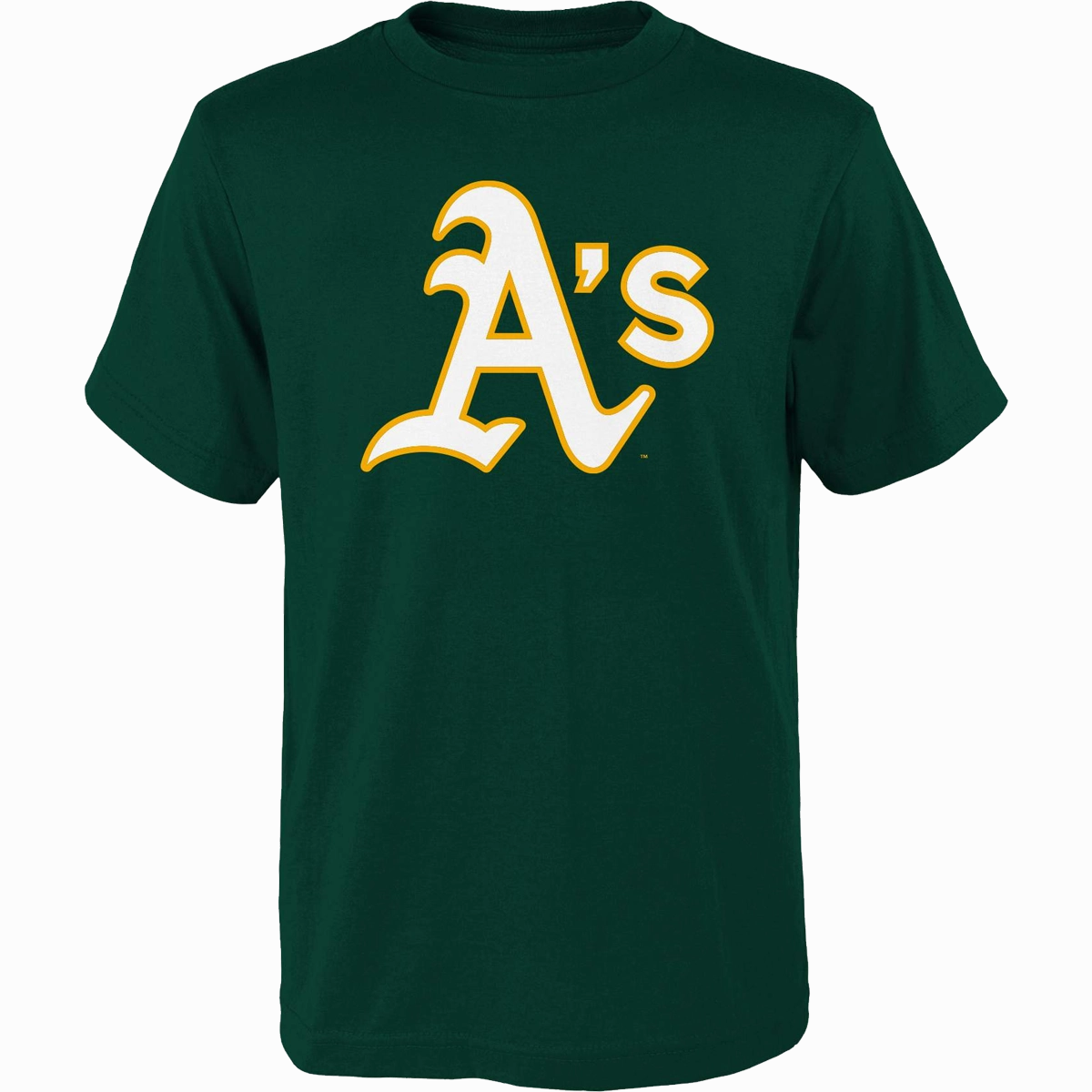 Youth A's Primary Logo Short Sleeve Tee